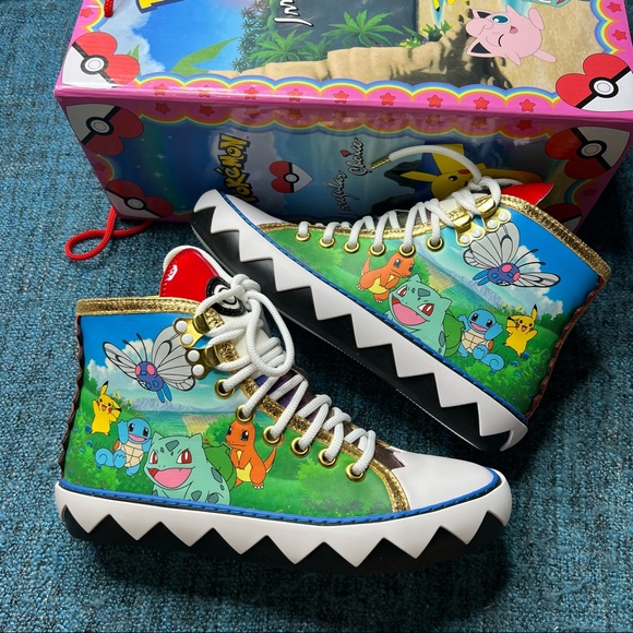 Irregular Choice x Pokemon Walk It Out High Top Sneakers - Picture 2 of 10
